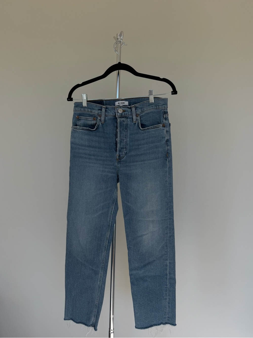 Madewell Straight Crop Jeans in Medium Blue